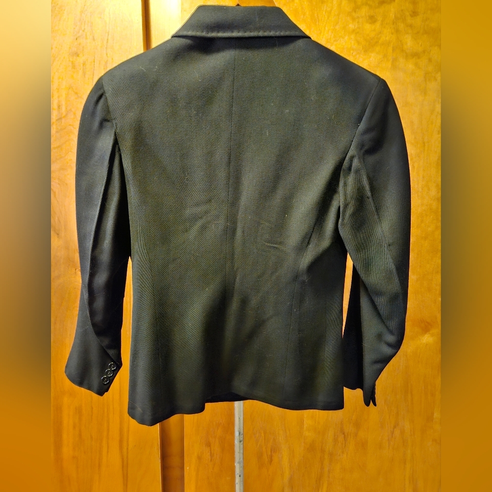 VINTAGE 1960's Black Jacket/ Blazer no tags - Picture 5 of 10
